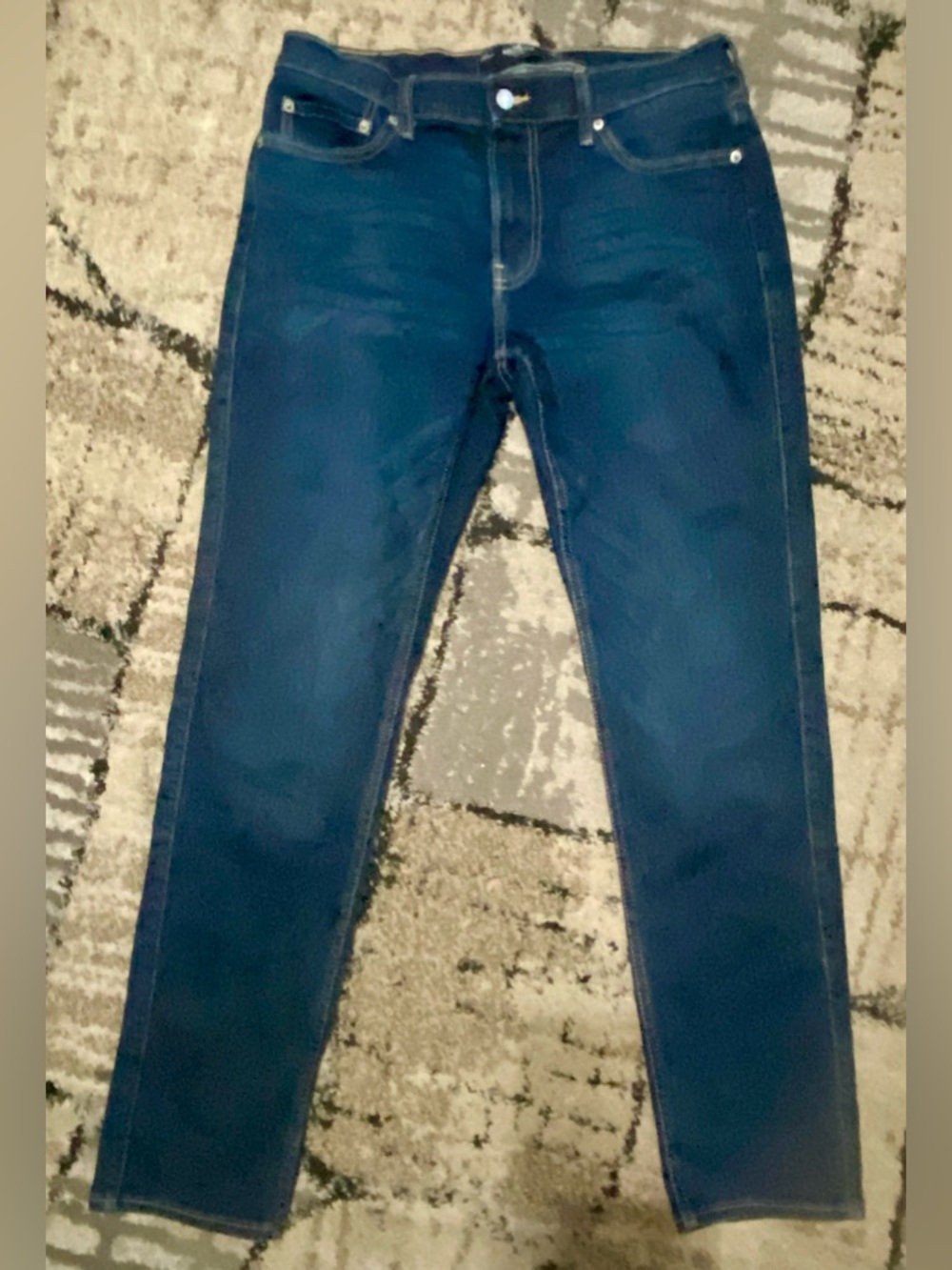 Men’s Hollister California Skinny Jeans in Dark Blue Wash